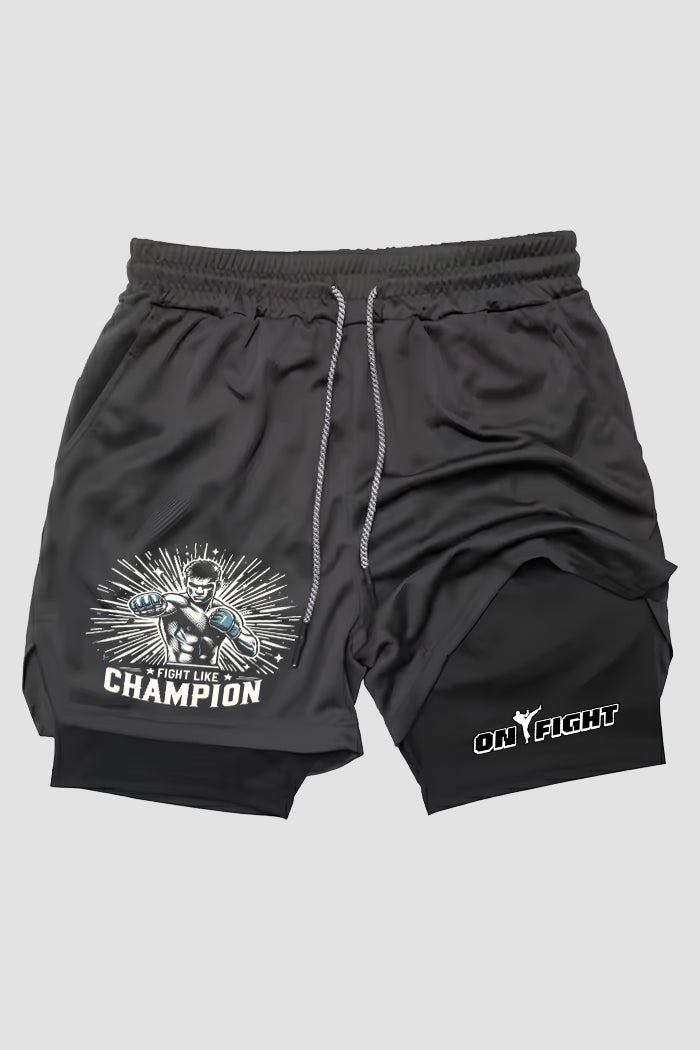 Short de compressão 2 em 1 MMA Champion