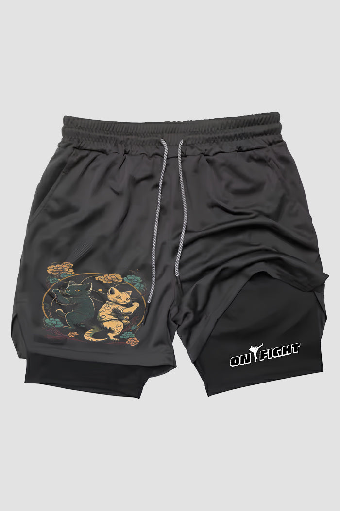 Short de compressão 2 em 1 karate Karate Crane