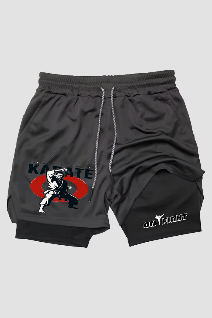 Short de compressão 2 em 1 karate Classic