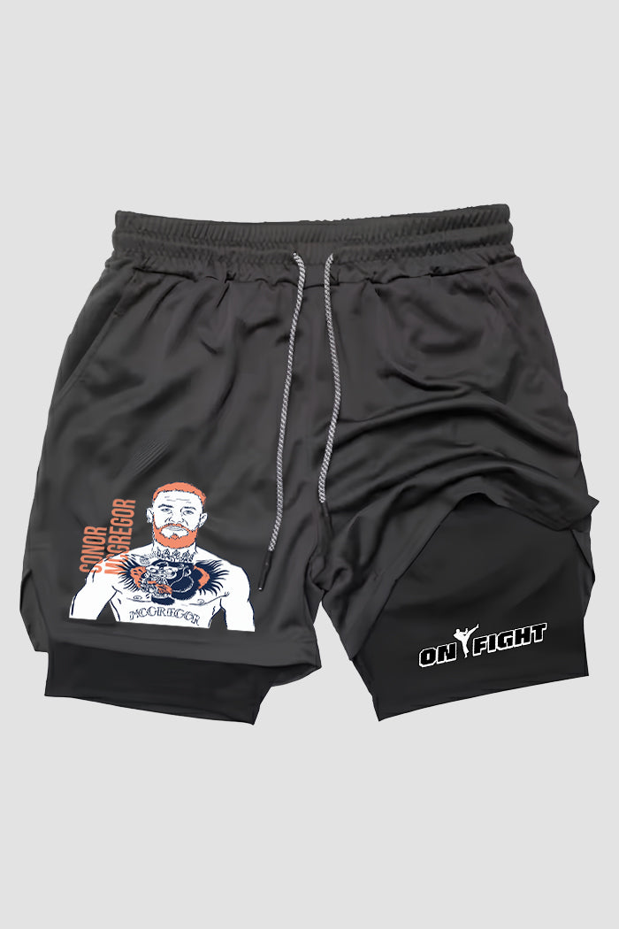 Short de compressão 2 em 1 MMA Conor McGregor Fighter
