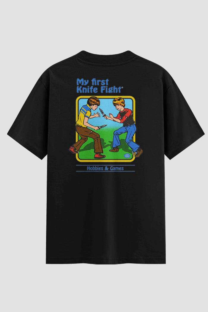 Camiseta Oversized My First Knife Fight Onfight