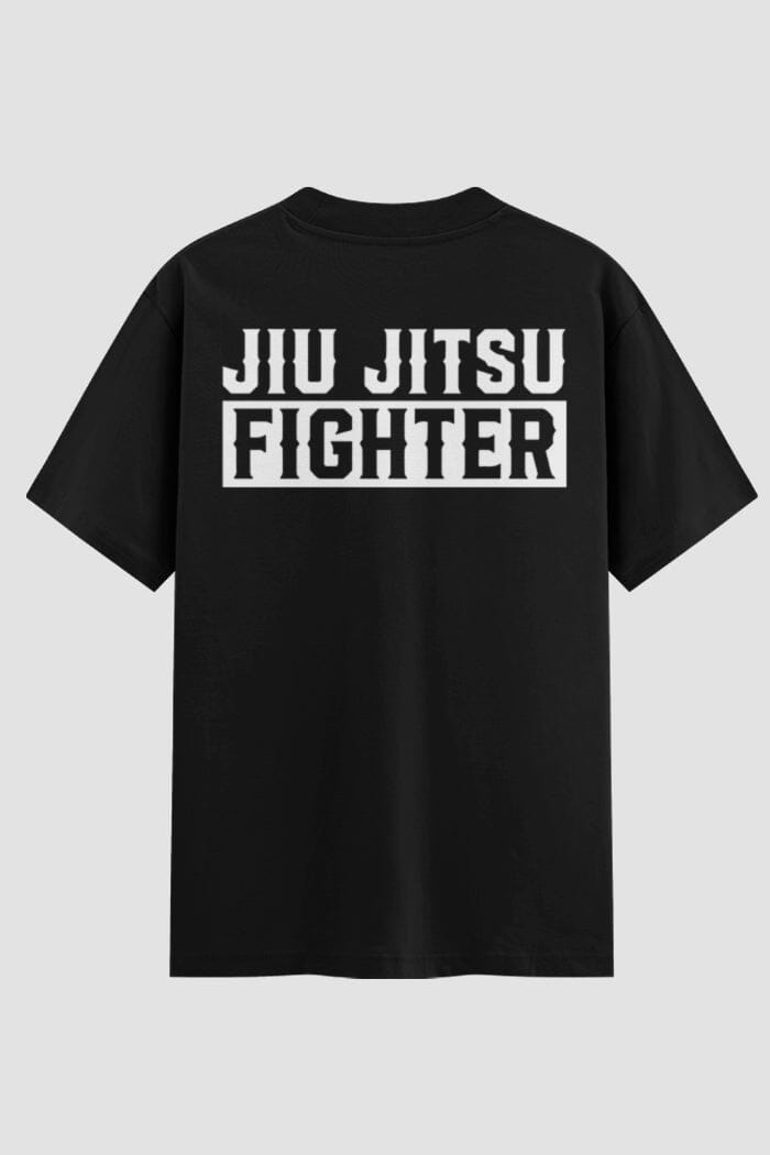 Camiseta Oversized Jiu-Jitsu Fighter Oversized jiu-jitsu OnFight P Preto Masculino