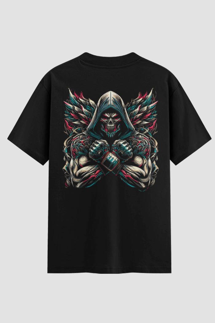 Camiseta Oversized MMA Death Warrior – Onfight - lojaonfight