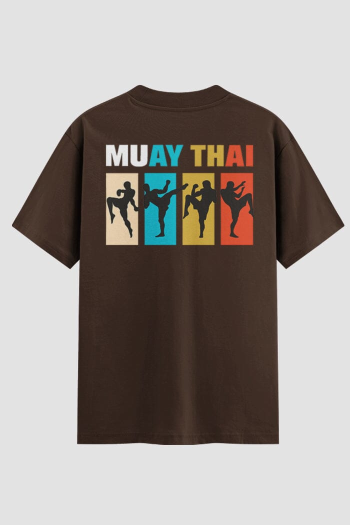 Camiseta Oversized Muay Thai – Onfight Oversized Muay thai OnFight P Chocolate Masculino