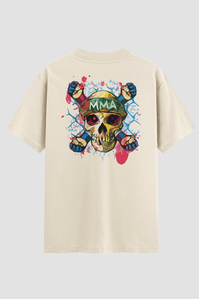 Camiseta Oversized MMA Skull Onfight