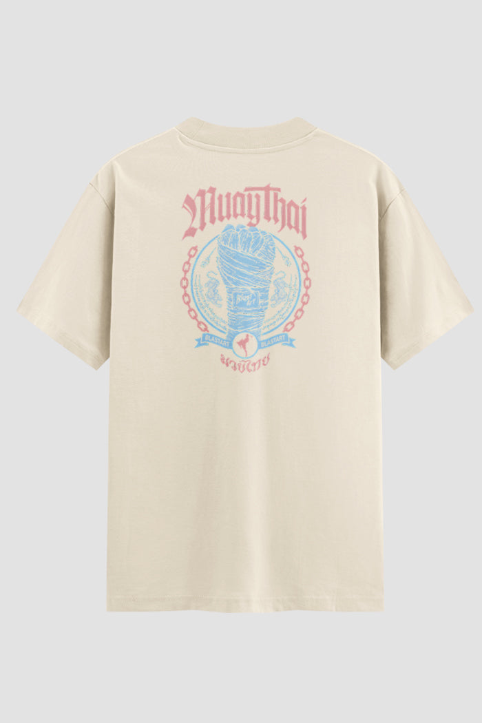 Camiseta Oversized Muay Thai Gang Sign: Est. '98