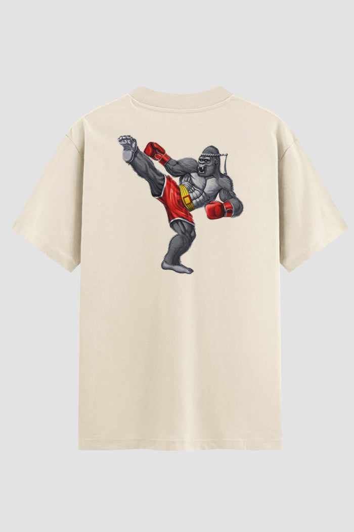 Camiseta Oversized Muay Thai Clean Gorilla kick