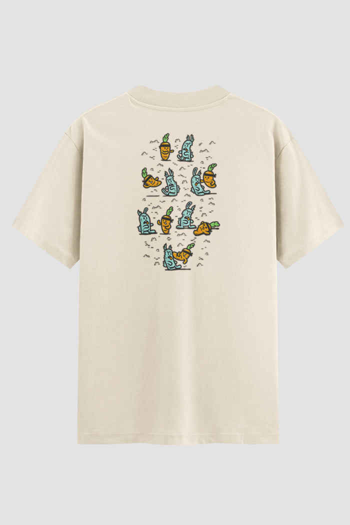 Camiseta Oversized Karate Carrots vs Rabbits