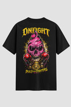 Camiseta Oversized Suedine Onfight K.O. Cream - Limited Edition