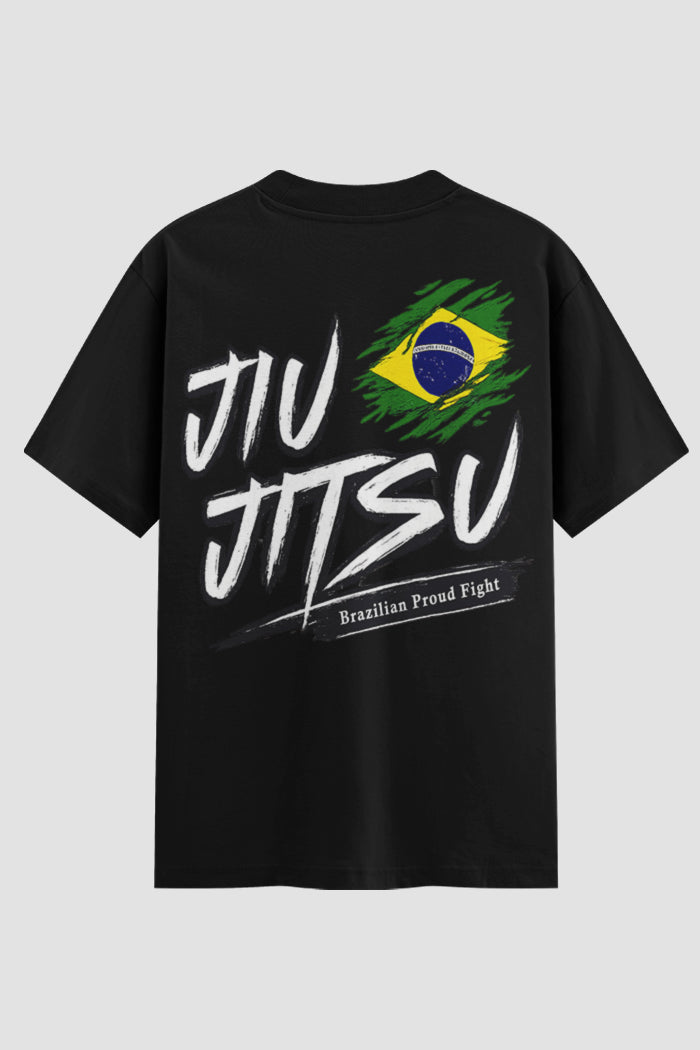 Camiseta Oversized Jiu-Jitsu Brazilian Proud Fight