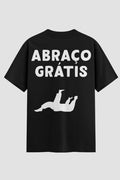 Camiseta Oversized Suedine Jiu-Jitsu Abraço grátis