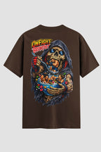 Camiseta Oversized Suedine Onfight Breakfast - Limited Edition
