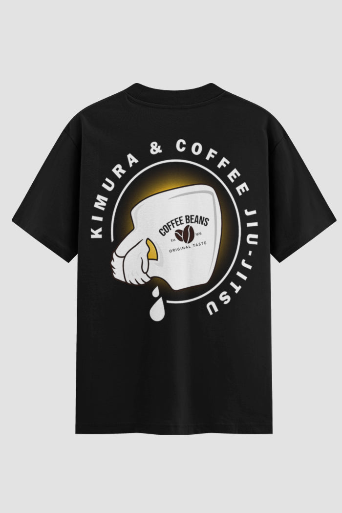 Camiseta Oversized Jiu-Jitsu Kimura & Coffee