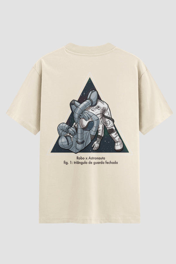 Camiseta Oversized Suedine Jiu-Jitsu Robo X Astronauta