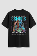 Camiseta Oversized Suedine Jiu-Jitsu Cansado Sempre