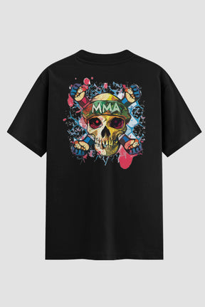 Camiseta Oversized MMA Skull Onfight