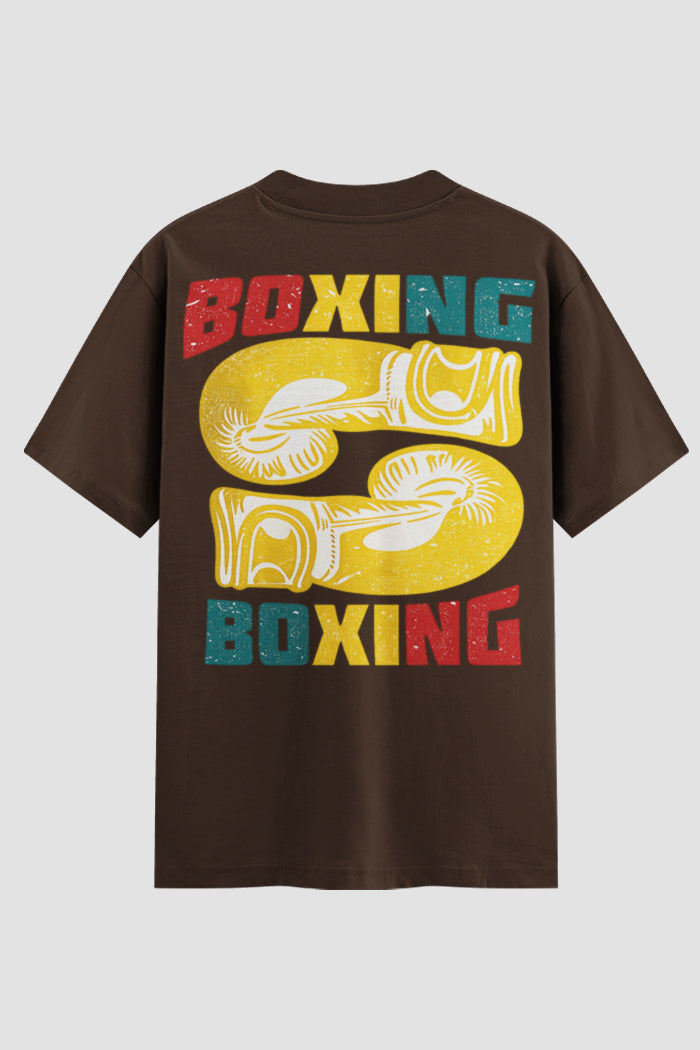 Camiseta Oversized Suedine Boxe Boxing vs Boxing