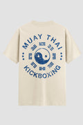 Camiseta Oversized Suedine Muay Thai Yin Yang