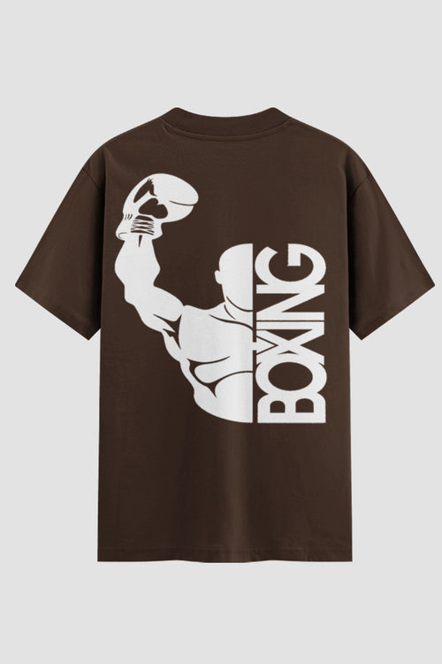 Camiseta Oversized Suedine Boxe Boxing Power