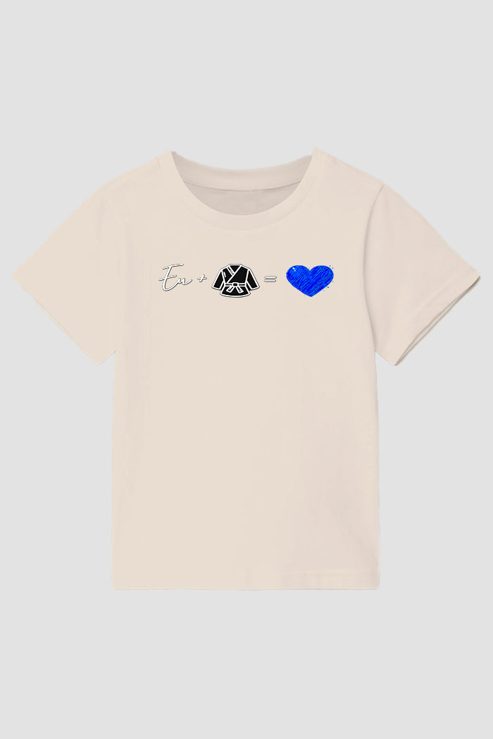 Camiseta infantil jiu-jitsu Eu amo jiu-jitsu