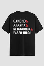 Camiseta Oversized Suedine Jiu-jitsu passo tudo!