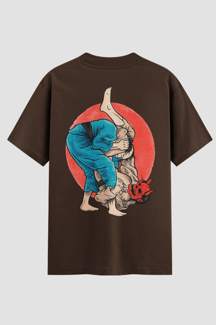 Camiseta Oversized Jiu-Jitsu Submission Mode