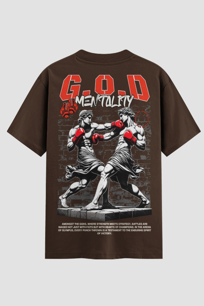 Camiseta Oversized Suedine Coleção Faith GOD Mentality