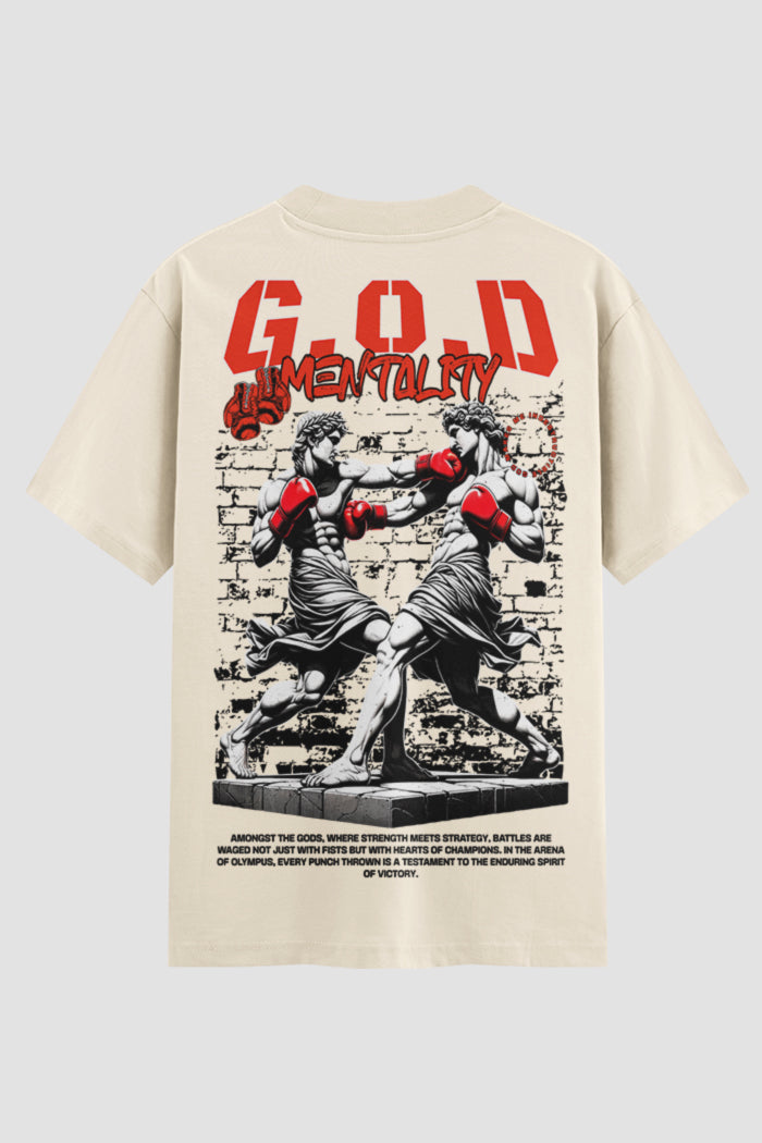 Camiseta Oversized Suedine Coleção Faith GOD Mentality