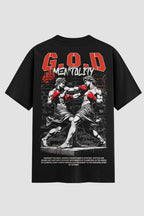 Camiseta Oversized Suedine Coleção Faith GOD Mentality