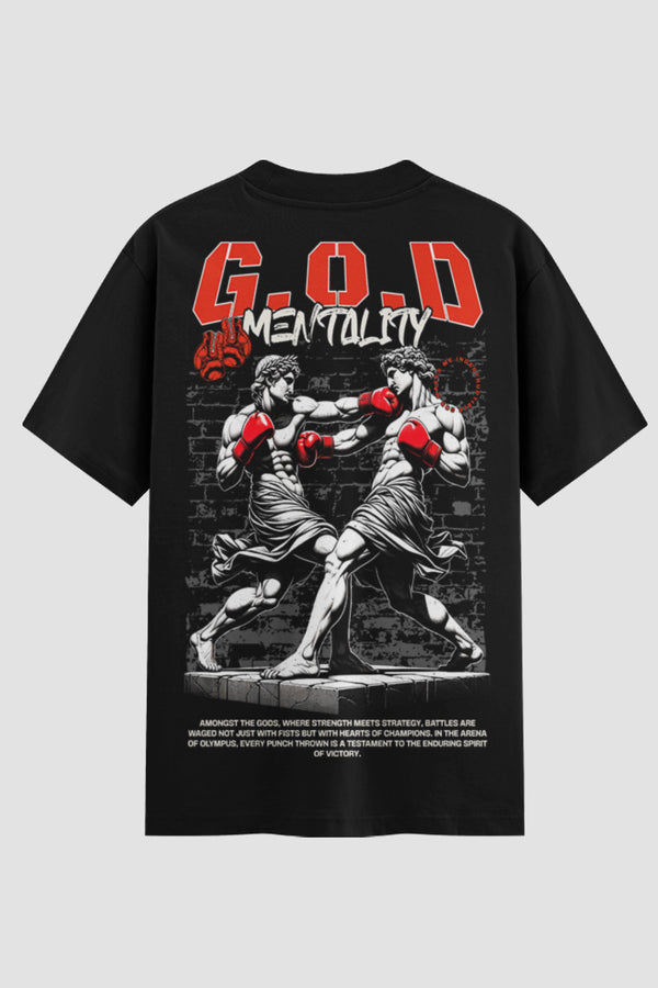 Camiseta Oversized Suedine Coleção Faith GOD Mentality