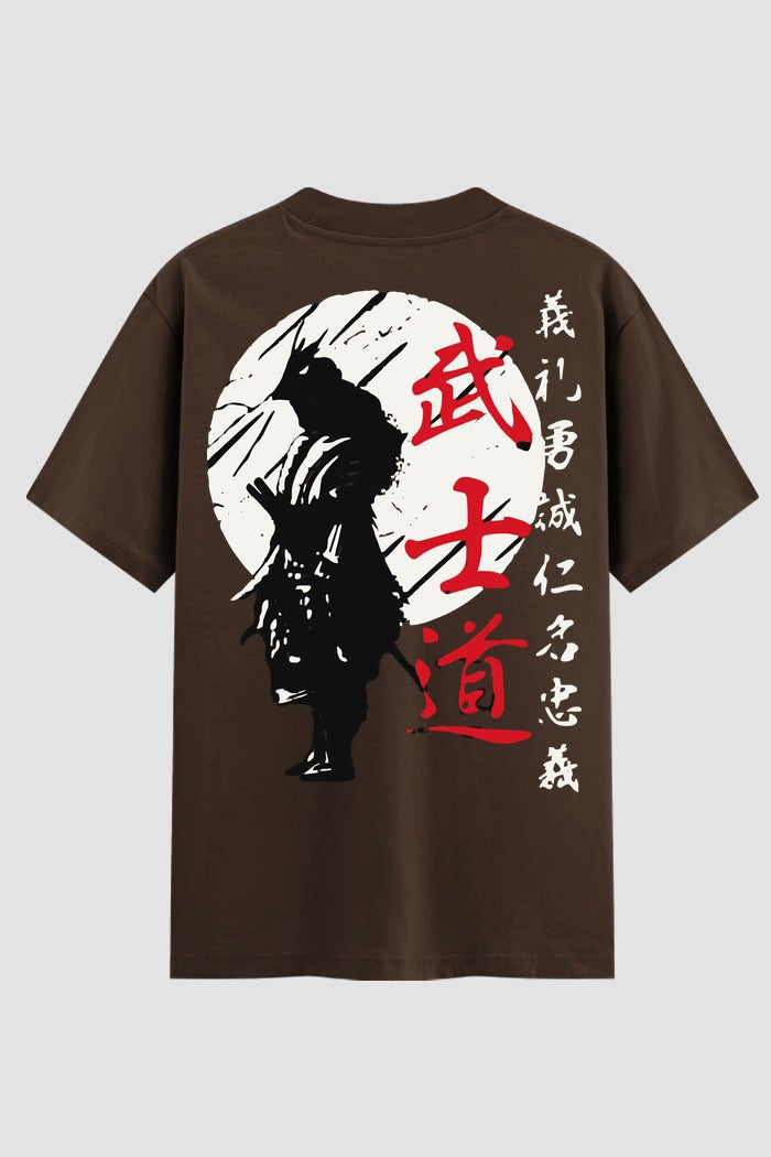 Camiseta Oversized Suedine Karate Código do Samurai