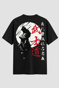 Camiseta Oversized Suedine Karate Código do Samurai