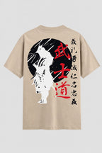 Camiseta Oversized Suedine Karate Código do Samurai