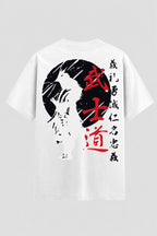 Camiseta Oversized Suedine Karate Código do Samurai