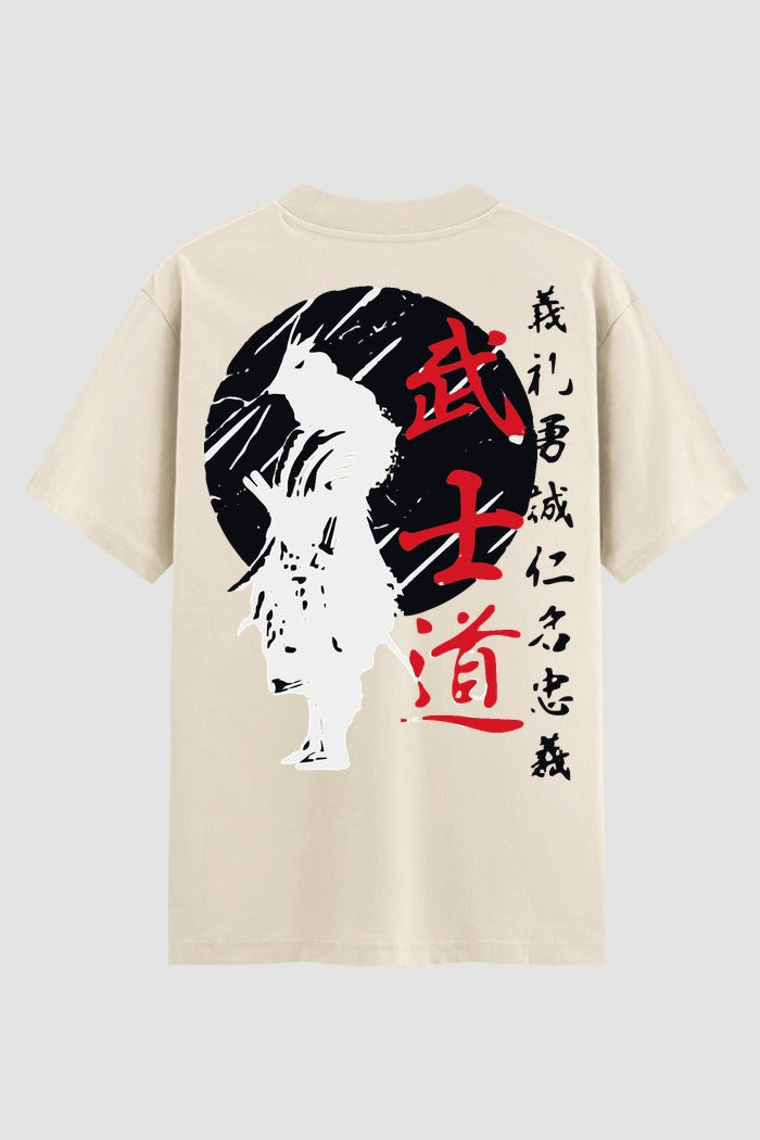 Camiseta Oversized Suedine Karate Código do Samurai