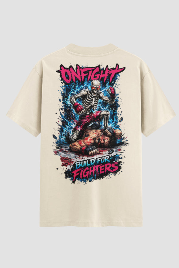 Camiseta Oversized Suedine Onfight  Build for Fighters – Limited Edition
