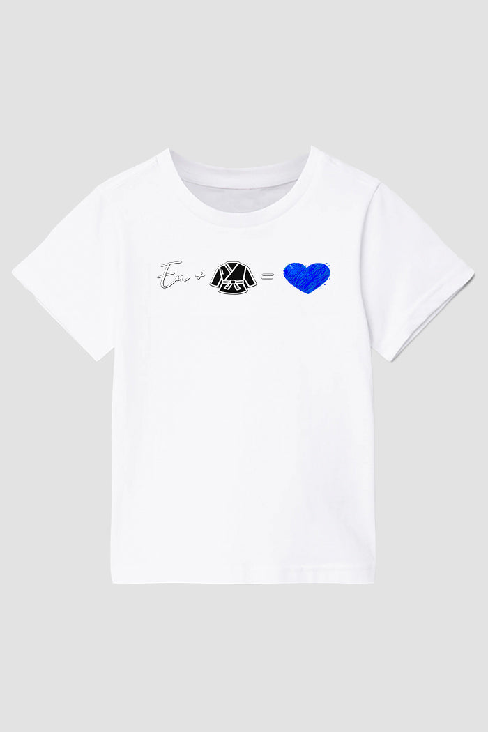 Camiseta infantil jiu-jitsu Eu amo jiu-jitsu