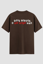 Camiseta Oversized Jiu-jitsu Deus perdoa o jiu jitsu não
