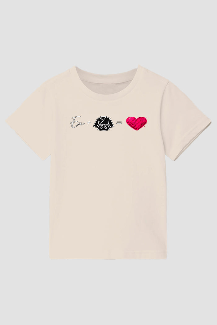 Camiseta infantil jiu-jitsu Eu amo jiu-jitsu