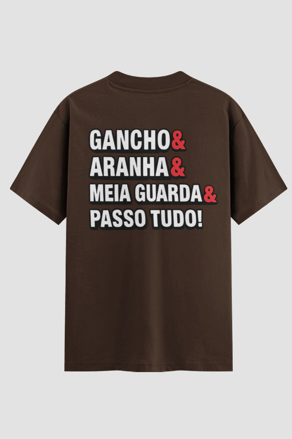 Camiseta Oversized Suedine Jiu-jitsu passo tudo!