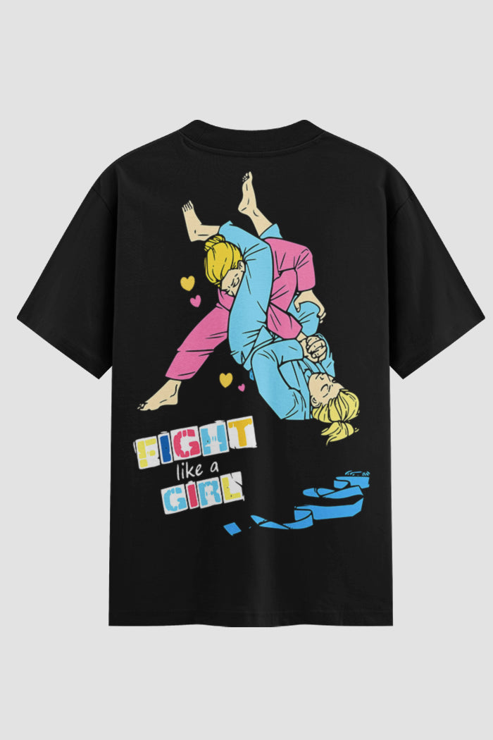 Camiseta Oversized feminina Fight Girl