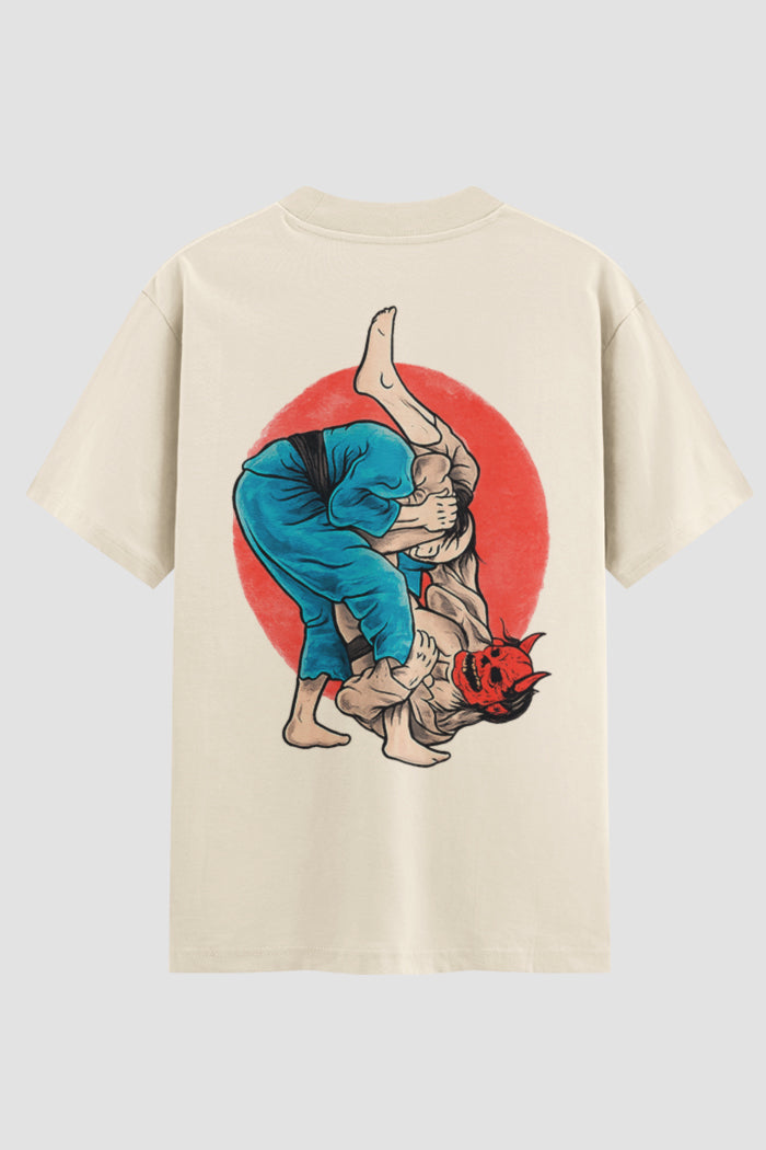 Camiseta Oversized Jiu-Jitsu Submission Mode