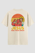 Camiseta Oversized Suedine Jiu-jitsu Jesus has your back