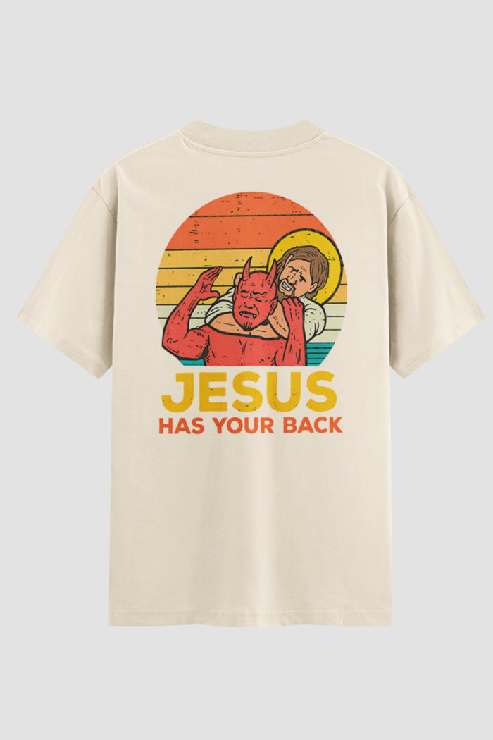 Camiseta Oversized Jiu-jitsu Jesus has your back