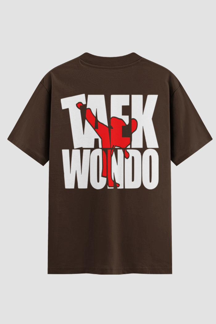 Camiseta Oversized Suedine Taekwondo Stay Golden