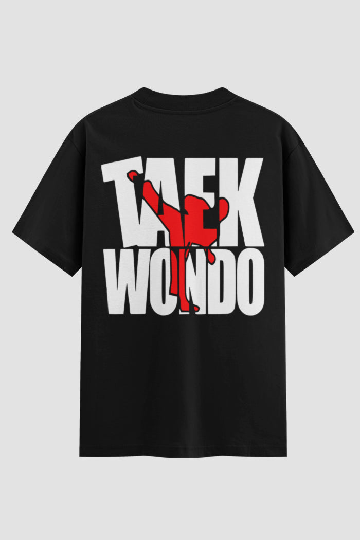Camiseta Oversized Suedine Taekwondo Stay Golden