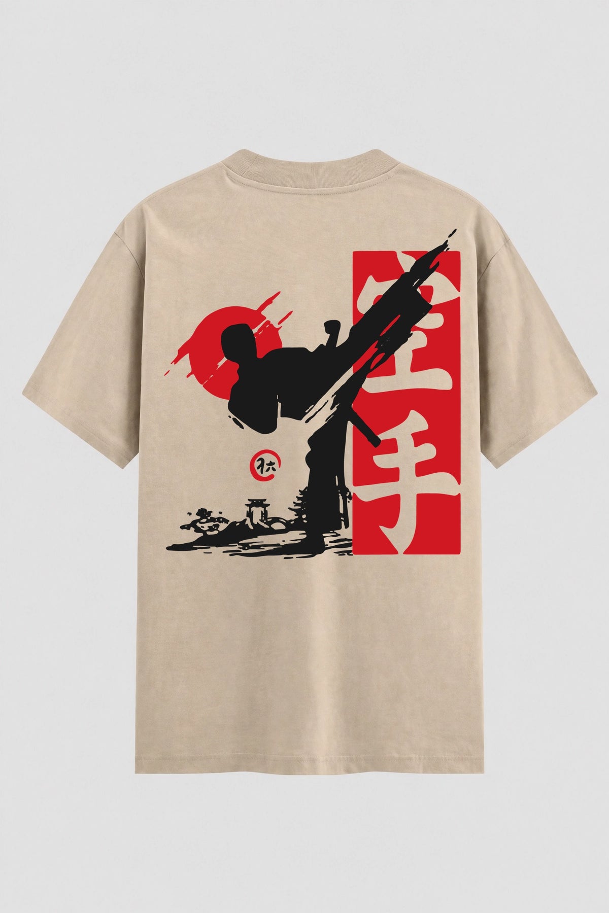 Camiseta Oversized Suedine Karate Kanji 空手