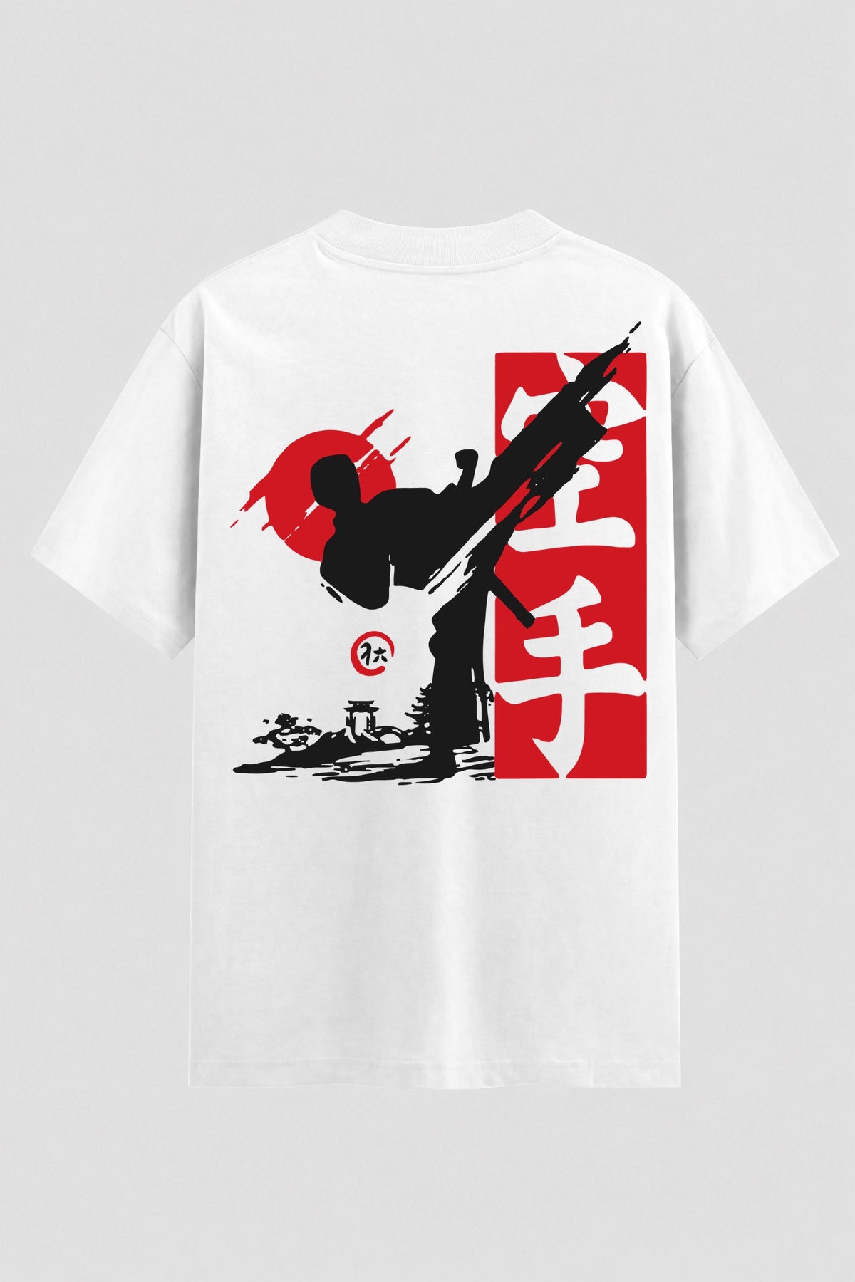 Camiseta Oversized Suedine Karate Kanji 空手