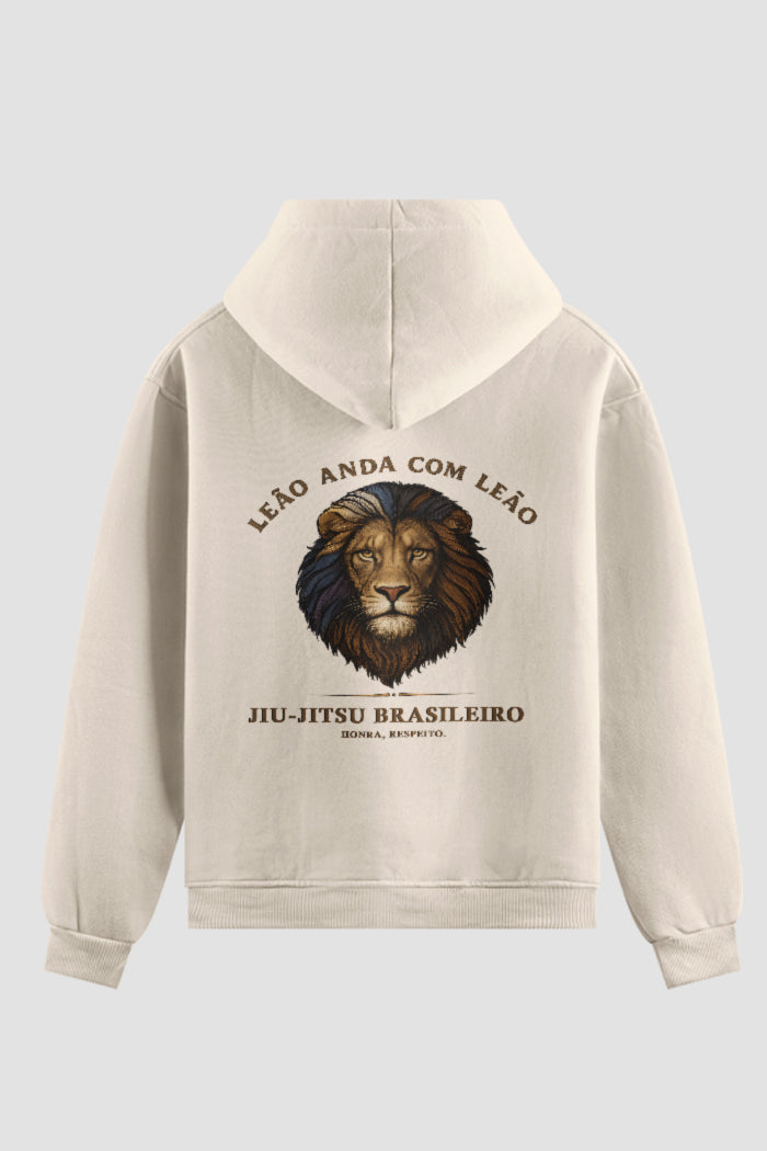 Moletom Jiu-Jitsu Leão anda com Leão