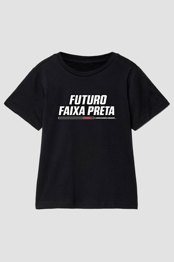 Camiseta infantil jiu-jitsu Futuro faixa preta